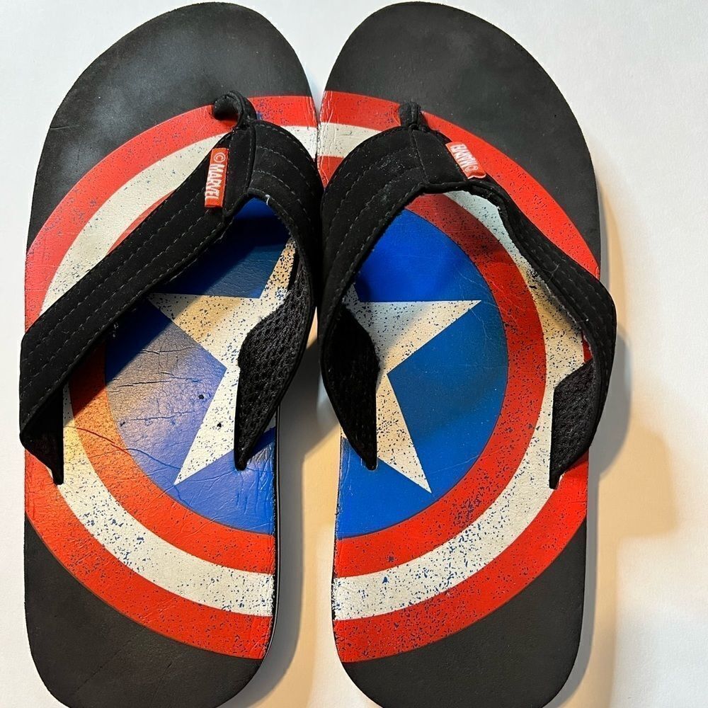 Captain America’s Flip Flops Size 11